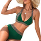 🔥Sexy V-neck Women's Holiday Swimsuit With Wavy Pattern