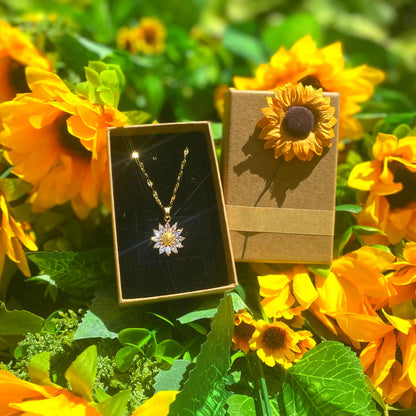 📿 Aan mijn kleindochter Zonnebloem Fidget Ketting