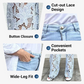 🌸Summer Hot🔥High Waisted Lace Splicing Jeans