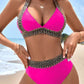🔥Sexy V-neck Women's Holiday Swimsuit With Wavy Pattern