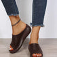 🔥Sista dagens kampanj 50% rabatt - Ortopediska sandaler med kilklack i läder för kvinnor