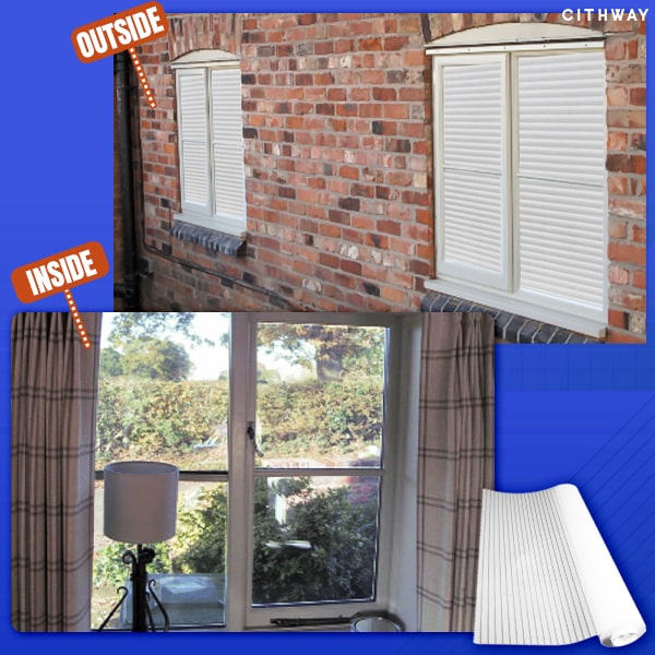 One-Way Imitation Blinds Privacy Window Cover