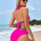 🔥Sexy V-neck Women's Holiday Swimsuit With Wavy Pattern