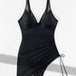 🏝️👙Slimming Mesh Sheer Sarong Wraps Tummy Control Swimsuit - Light and Graceful, Show Off Your Perfect Curves!