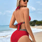 🔥Sexy V-neck Women's Holiday Swimsuit With Wavy Pattern
