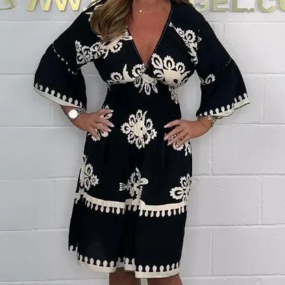 ⏰Beperkte uitverkoop 49% KORTING🔥👗Damesjurk met print