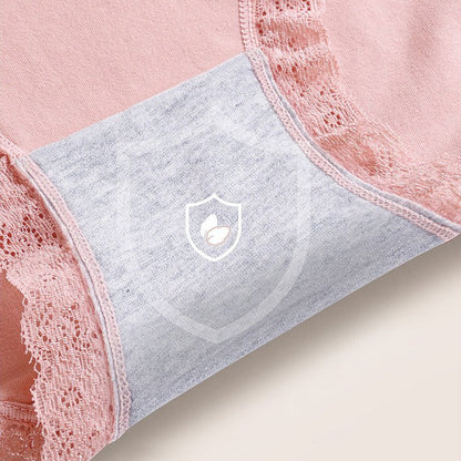 Women's Lace High Waisted Cotton Panties