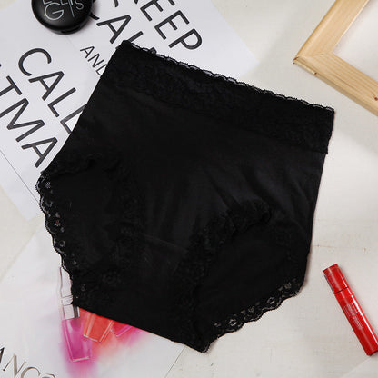 Women's Lace High Waisted Cotton Panties