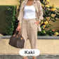 ✨Damesset met blouse en broek van katoenlinnen met lange mouwen
