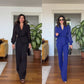 ⏳ Beperkte tijd 50% korting! 💥Elegante zwarte jumpsuit met kralen en wijde pijpen（Hoe meer je koopt, hoe hoger de korting）