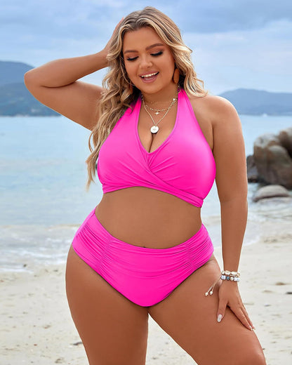 🩱Hete verkoop 50% KORTING👙 Buikcontrole Badpakken Bescheiden Hoge Taille Bikini Sets