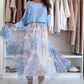 🌸Spring Specials🌸 Blue Set Bow Back Top & Tulle Skirt