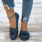 🔥Laatste dag promotie 50% korting - Comfortabele zachte dames loafers in vintage stijl met strik