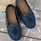 🔥Laatste dag promotie 50% korting - Comfortabele zachte dames loafers in vintage stijl met strik