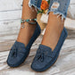 🔥Laatste dag promotie 50% korting - Comfortabele zachte dames loafers in vintage stijl met strik