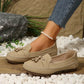 🔥Laatste dag promotie 50% korting - Comfortabele zachte dames loafers in vintage stijl met strik