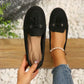 🔥Laatste dag promotie 50% korting - Comfortabele zachte dames loafers in vintage stijl met strik