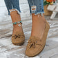 🔥Laatste dag promotie 50% korting - Comfortabele zachte dames loafers in vintage stijl met strik