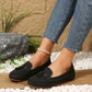 🔥Laatste dag promotie 50% korting - Comfortabele zachte dames loafers in vintage stijl met strik