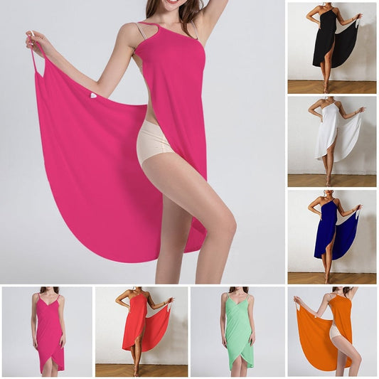 ⏳Beperkte tijd 50% korting!💥 🏝️Dames Strand Wikkel Jurk Cover-up👙