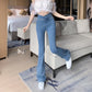 ⏳Beperkte tijd 50% korting!💥 Hoge taille elastische micro flared jeans