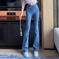 ⏳Beperkte tijd 50% korting!💥 Hoge taille elastische micro flared jeans