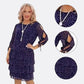 Dames Casual Gedrukte Gelaagde Swing Jurk