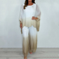 🌸Mesh Mix Dip Dye Loose Flowy Top & Trouser Set