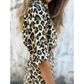 ✨2025 Nieuwe Hot Sale--49% Korting☀️Maxi-jurk met V-hals en luipaardprint