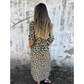 ✨2025 Nieuwe Hot Sale--49% Korting☀️Maxi-jurk met V-hals en luipaardprint