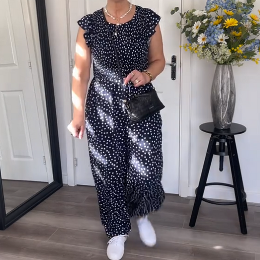 Comfortabele jumpsuit met stippen voor dames