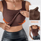 🌸Spring Specials💐Women’s U Neck Thermal Tank Tops with Built-In Bra