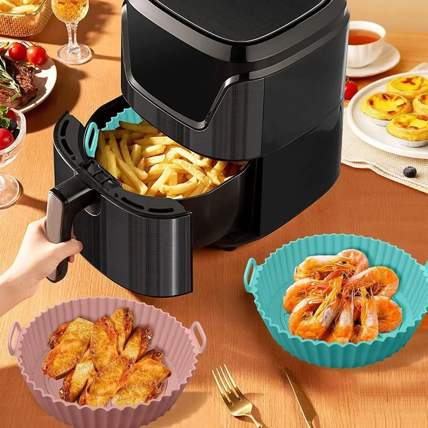 🥘Bakplåt av silikon för Air Fryer