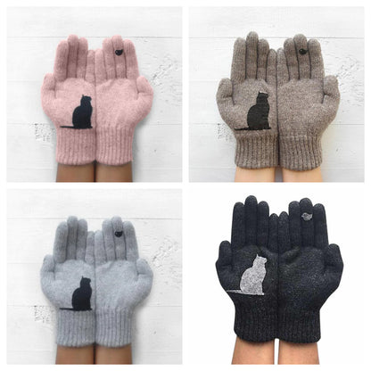 Sista dagen 49% RABATT Cat Fan Cotton Gloves