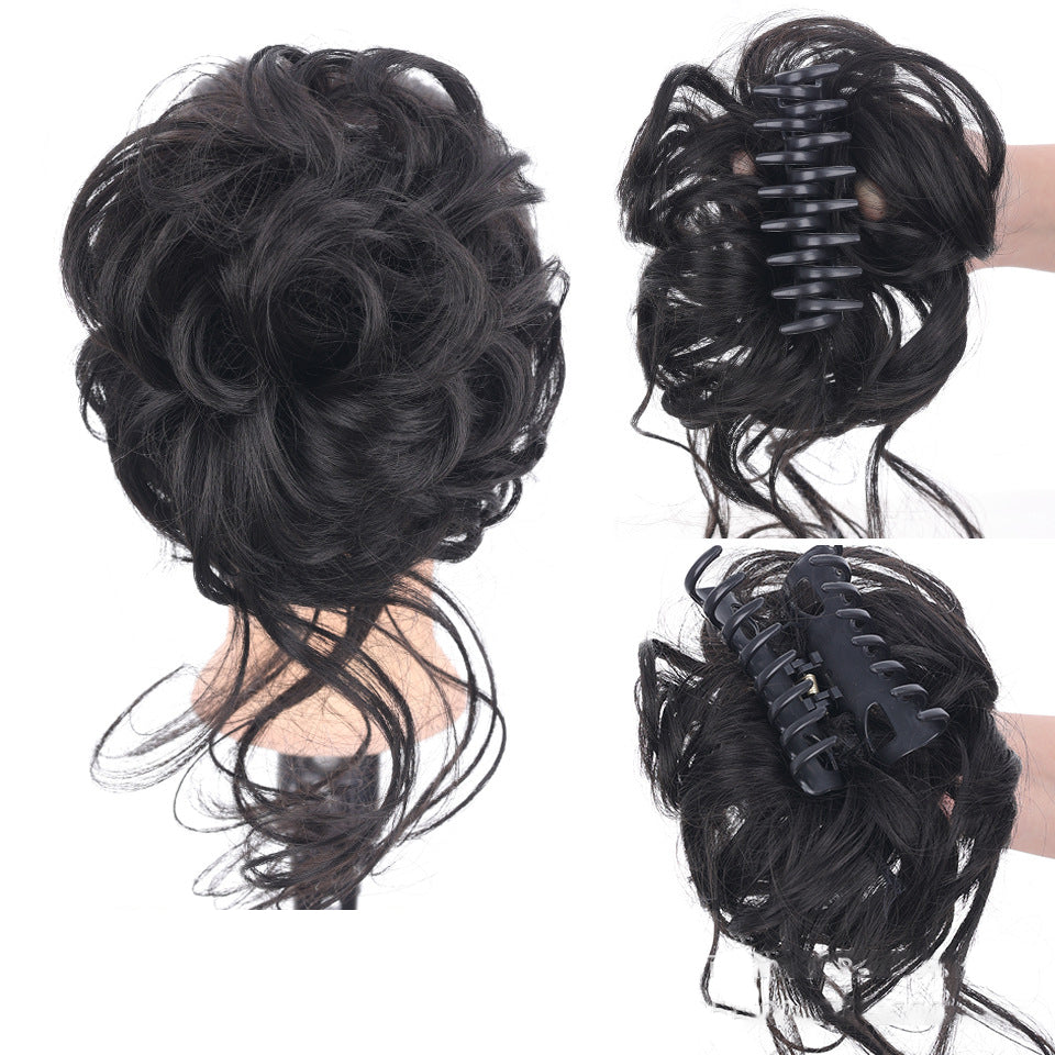 Hårdel rörig chignon, vågig chignon för vardagsbruk