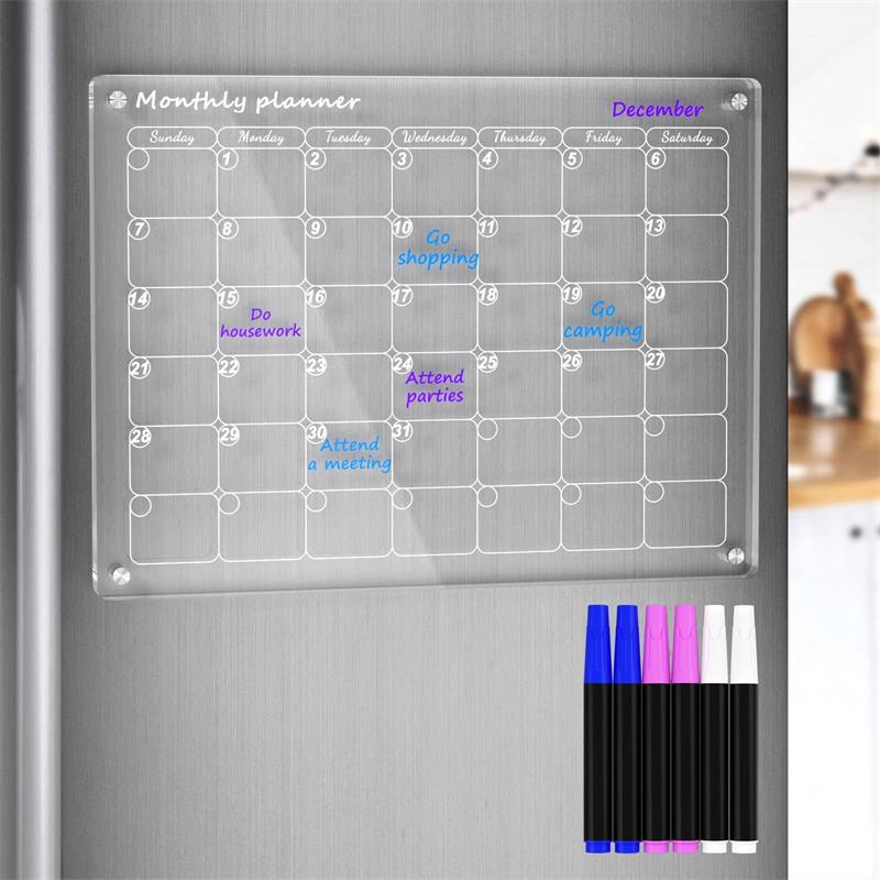 Magnetisk schemaplanerare för kylskåp【Permanent återanvändbar】