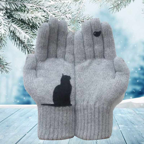 Sista dagen 49% RABATT Cat Fan Cotton Gloves