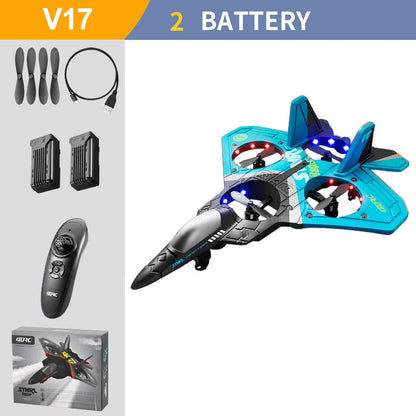 🚀49% RABATT V17 Jet Fighter Stunt RC Flygplan--🚛Köp 2 Gratis frakt!