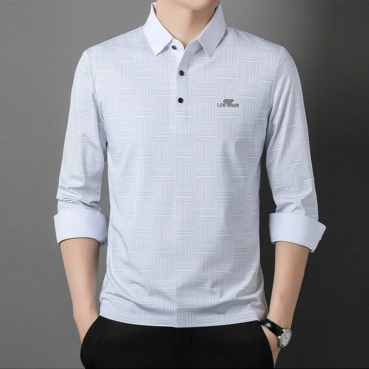 🔥BUY 2 Gratis frakt🔥Långärmad casual skrynkelfri skjorta för män